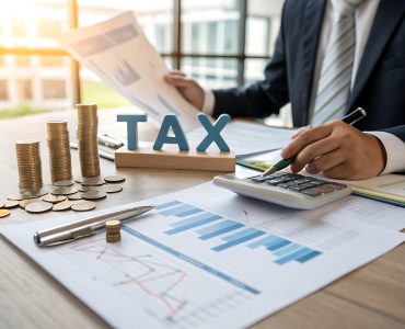 man-is-sitting-desk-with-graph-that-says-tax-it